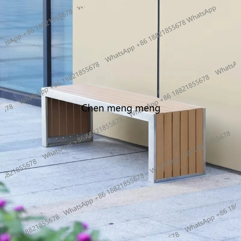 

Изготовленные на заказ недорогие современные садовые скамейки из металла, пластика и дерева для улицы, 1.5м, 1.8м, уличные скамейки