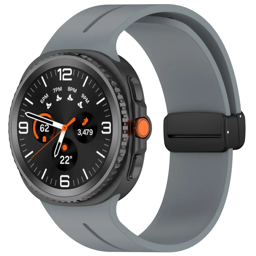 Magnetisches Silikonarmband für Samsung Galaxy Watch 9 8 44 mm 40 mm, Sportarmband für Samsung Watch 8 Classic 46 mm, Zubehör – Detail 13