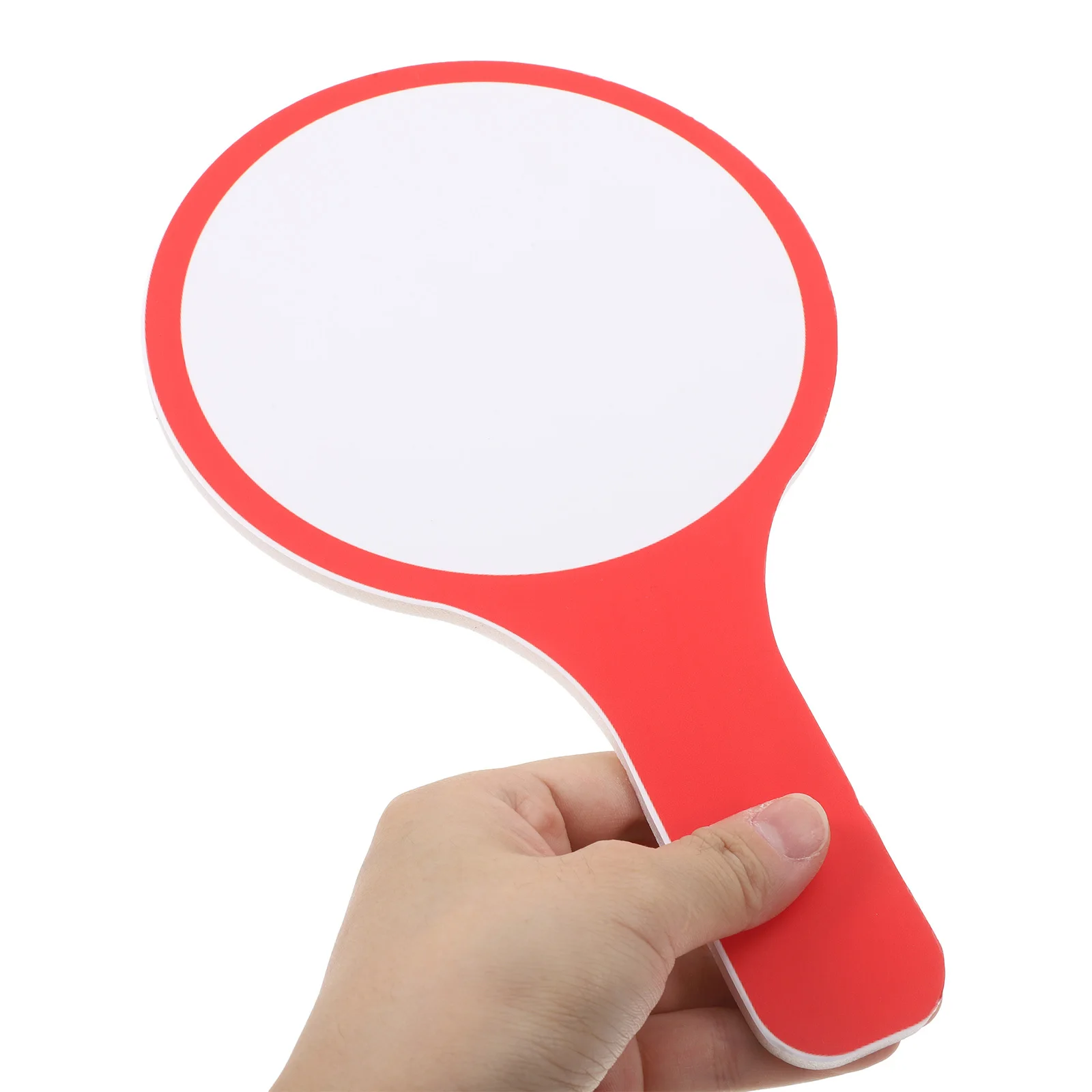 2Pcs Blank Dry Erase Paddle Handheld White Boards Mini Single Sided Score Voting Classroom Reusable Small Whiteboards