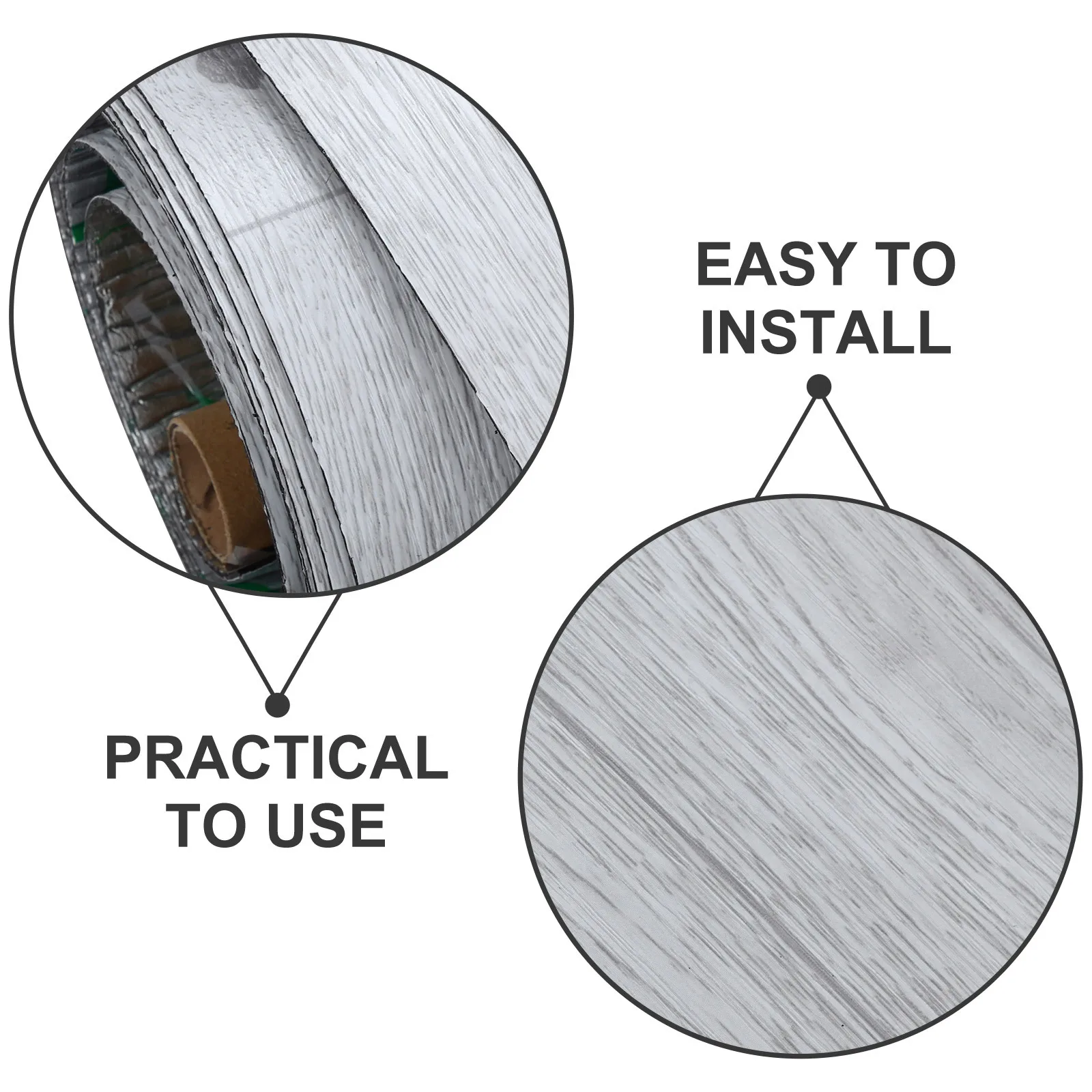 1 لفة أرضيات بولي كلوريد الفينيل ذاتية اللصق، متانة معززة ومضادة للانزلاق ومقاومة للاهتراء، سهلة التركيب لغرفة نوم المطبخ والحمام