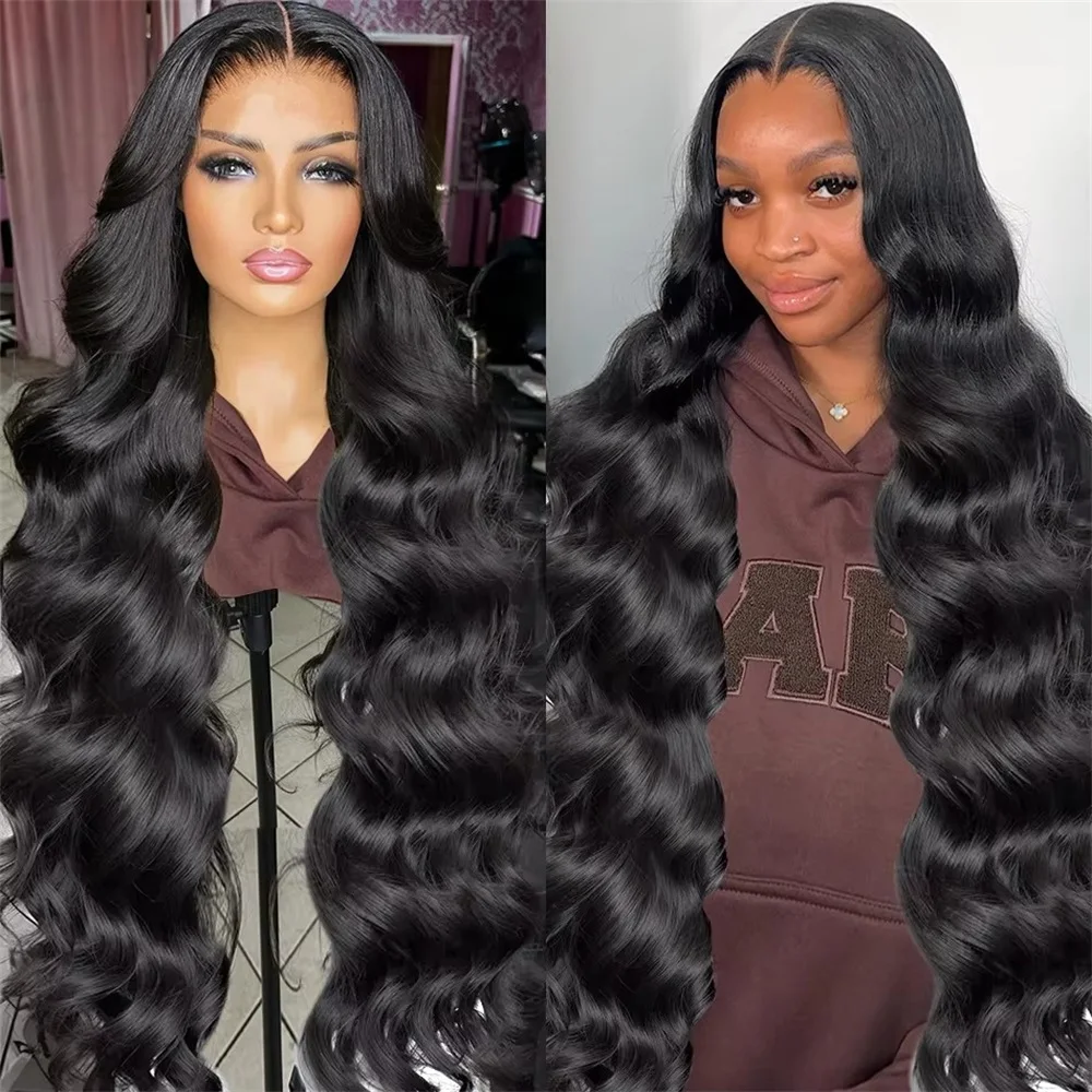 

180 Density 30 38 Inch HD Transparent 13x4 Pre Plucked Body Wave Lace Frontal Wig Human Hair Brazilian 13x6 Lace Front Wig Women