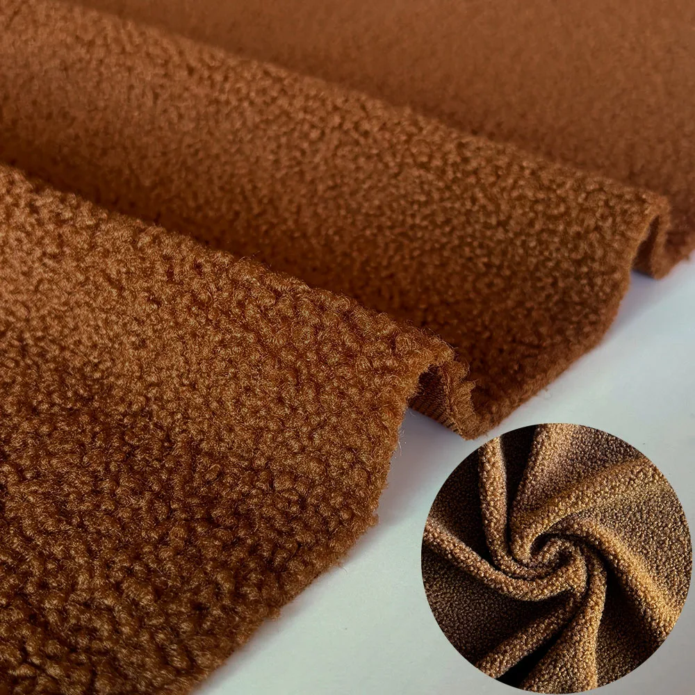 160x50cm Thicken Warm Faux Lamb Wool Fabric Coral Fleece Plush For DIY Apparel Sewing Lining Coat Baby Blankets Scarf Materials