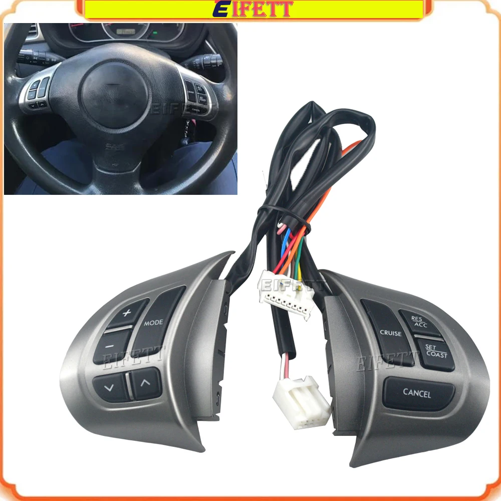 

Car Steering Wheel Audio Control Button Switch Cruise Control Switch For Subaru Forester 2011 2012 With Wiring Harness