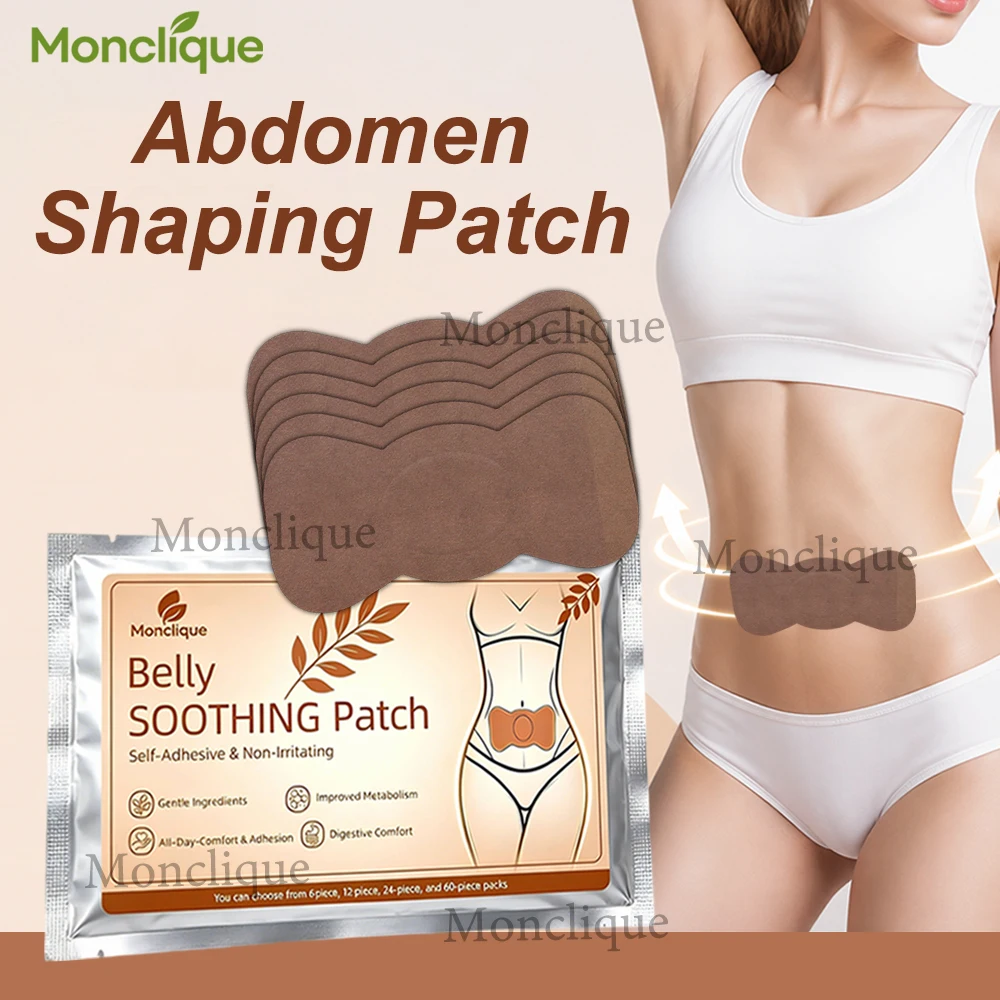 24-60PC Abdominal Slimming Patch Lymphatic Navel Patch Skin-friendly Self-adhesive Burn Fat Quickly Reduce Swelling Body Shaping