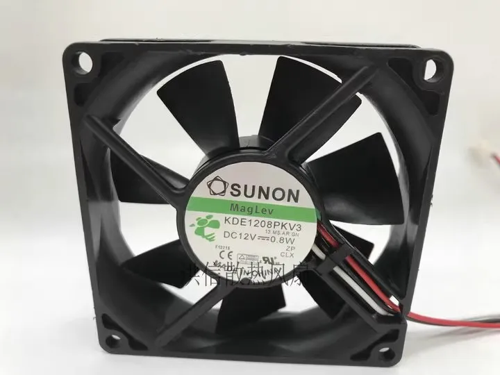 

Free shipping original 8020 KDE1208PKV3 12V 0.8W 8CM 3-wire cooling fan