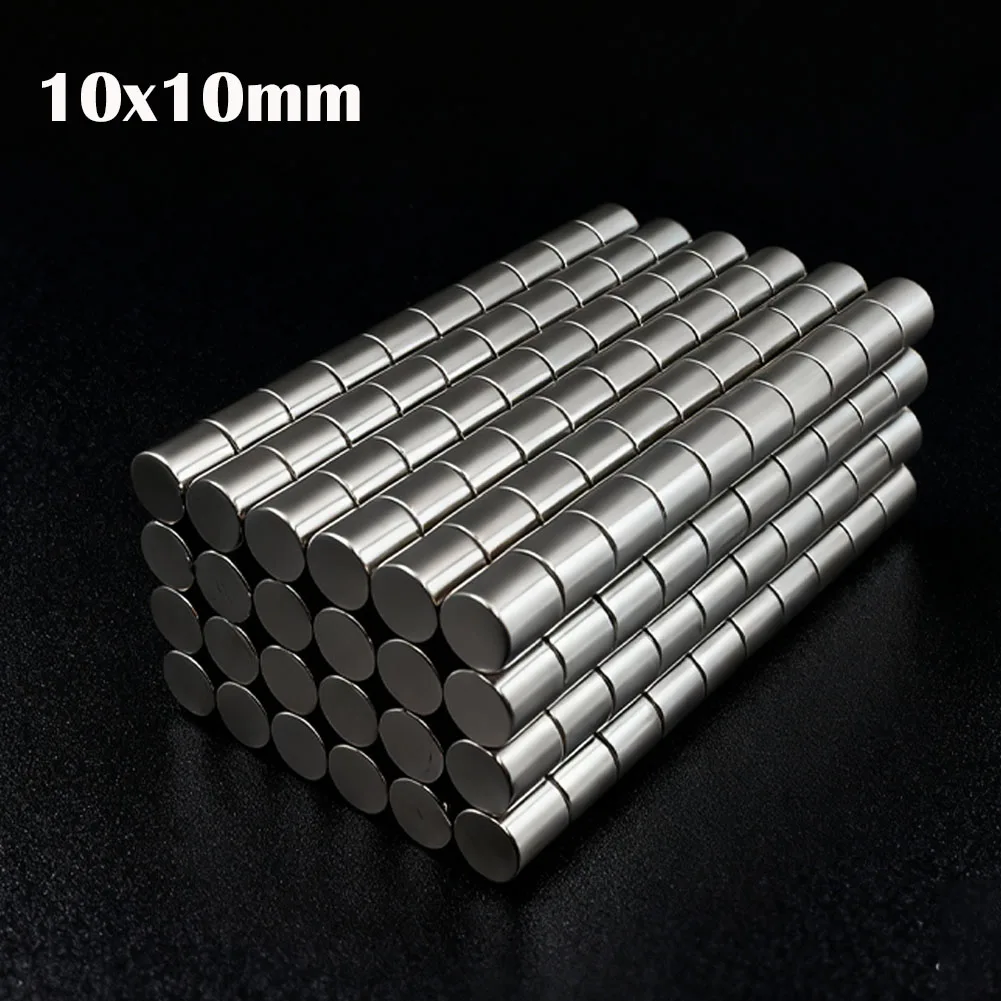 

10-50Pcs 10x10mm Super Powerful Round Magnet Neodymium Magnets N35 NdfeB Strong Magnet Permanent Magnetic Imanes Magnetic Sheet