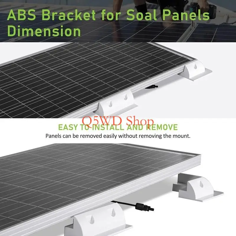 

Q5WD Solar Panel Mounting Side Brackets Corner for Motorhomes Boats Caravans RV Boats Solar Caravanas Sheds UV-resistant