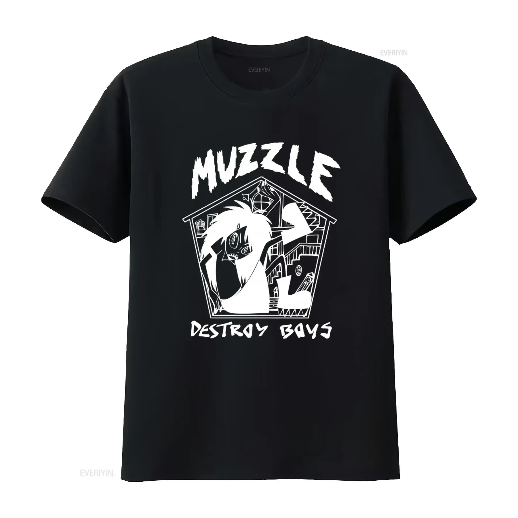 Destroy Boys Punk Style T Shirt Muzzle Alexia Roditis Violet Mayugba Print vintage Washed Breathable Soft Stretched homme