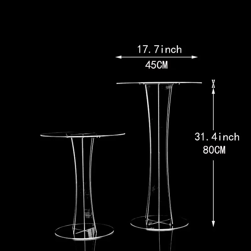 Wedding props transparent acrylic detachable dessert table cake stand birthday party scene decoration