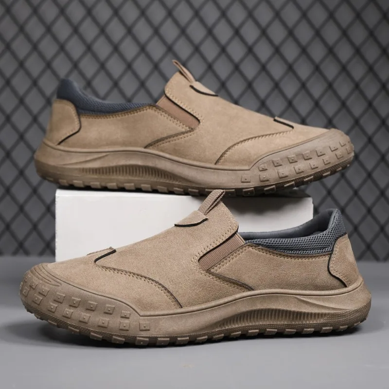 

Новая охрана труда для мужчин, водонепроницаемая уличная противоскользящая износостойкая повседневная дышащая рабочая обувь с низким вырезом