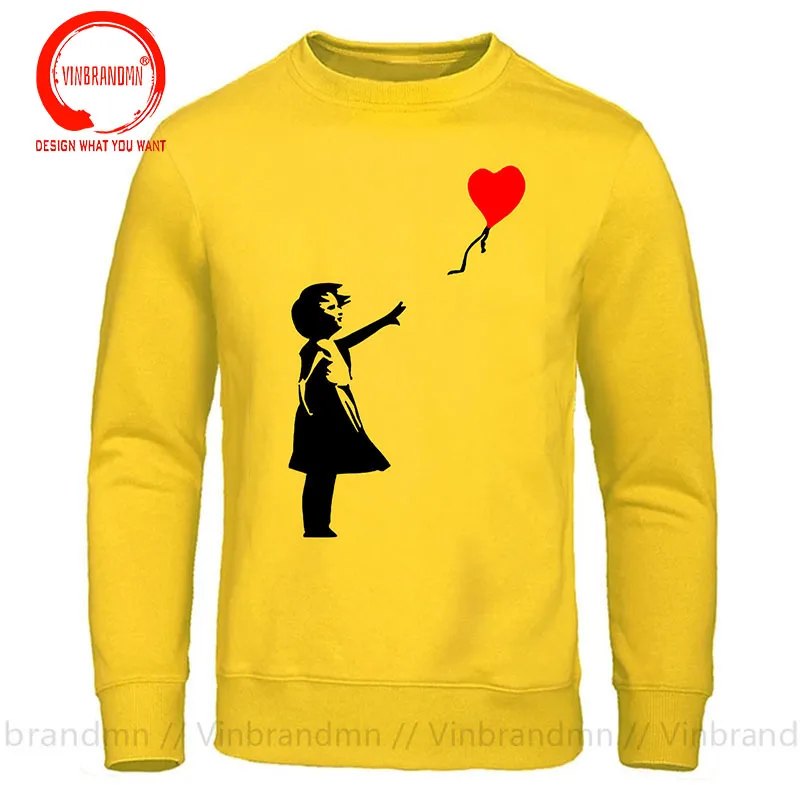 Floating Balloon Guys Banksy Theres Always Hope Fashion Sweatshirts For Men Male Pocket Costume Casual Hoodie Sportswear Hoodies