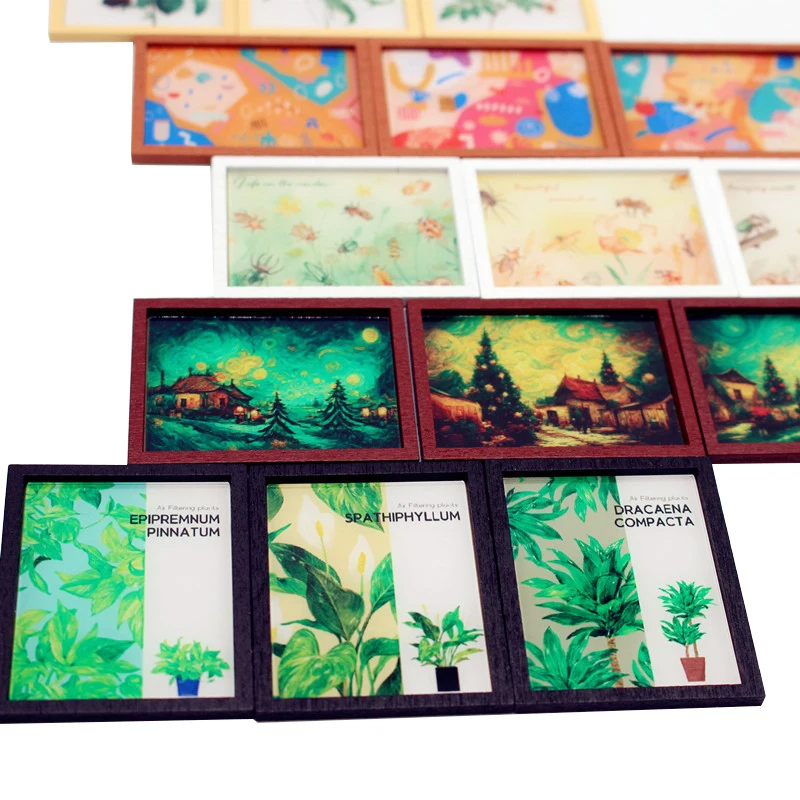 

3Pcs/set Dollhouse Mini Decorative Paintings Model Modern Illustration Abstract Mural DIY Living Room Scene Decor Accessories