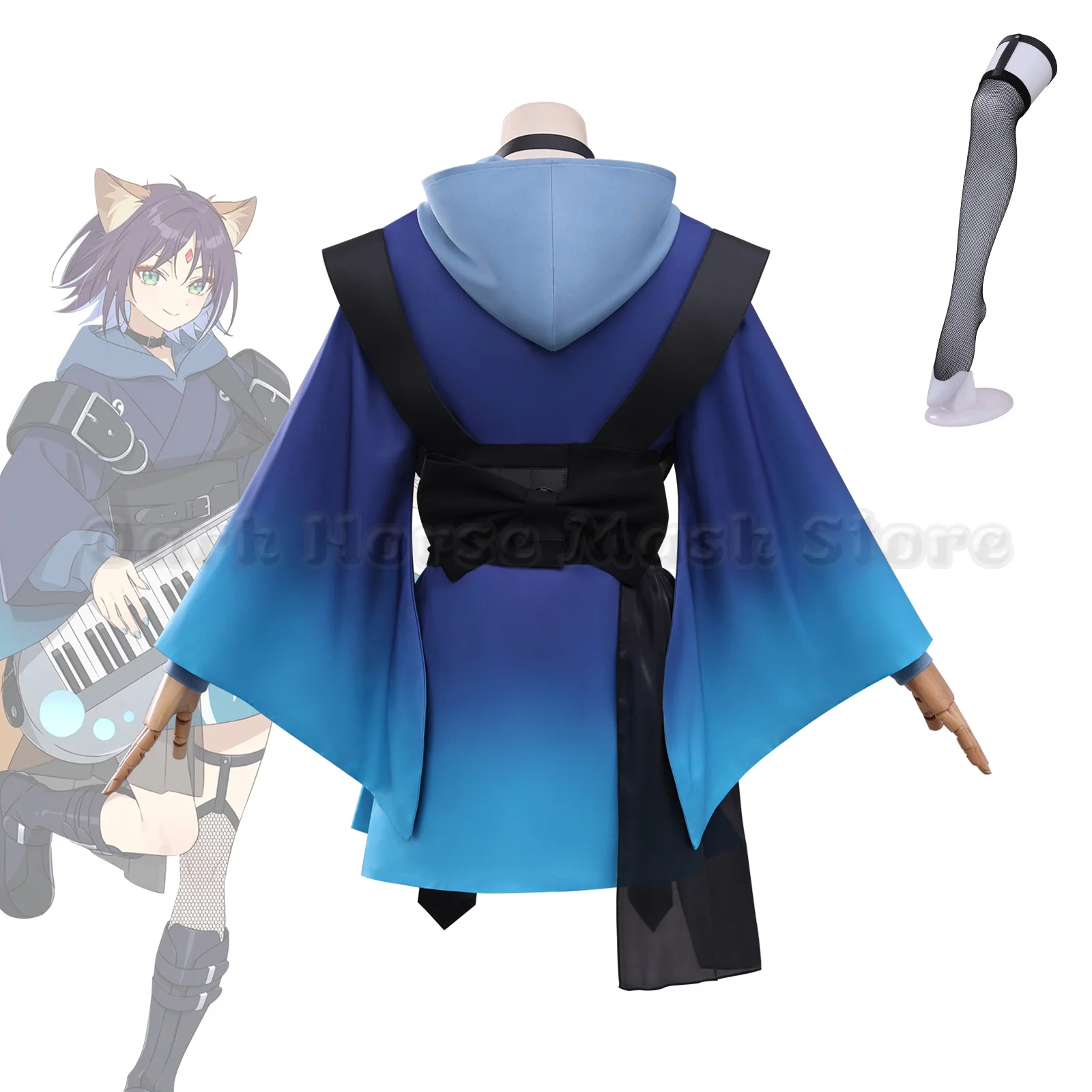 Anime Cosmic Yuri Princess Kaguya ! Iroha Sakayori Stage Costume Idol Uniforms 2026 Movie Halloween Ear Tail Fullset Women - view 3