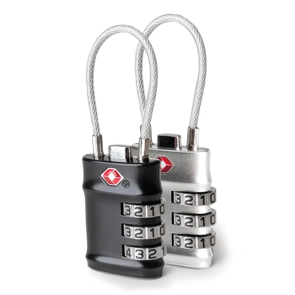 

Set of 2 TSA Accepted Cable Locks