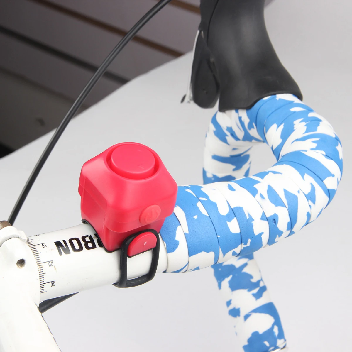 Bike Bell Small Trumpet Electronic Loudspeaker For Mountain Bike Durable Plastic Simple Design Suitable For Cycling Men Women