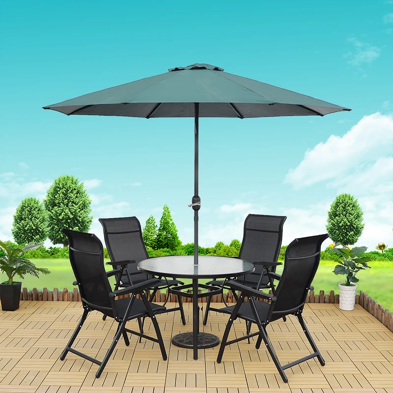 

Teslin outdoor folding tables and chairs coffee dining terrace courtyard leisure furniture balcony tables and chairs three