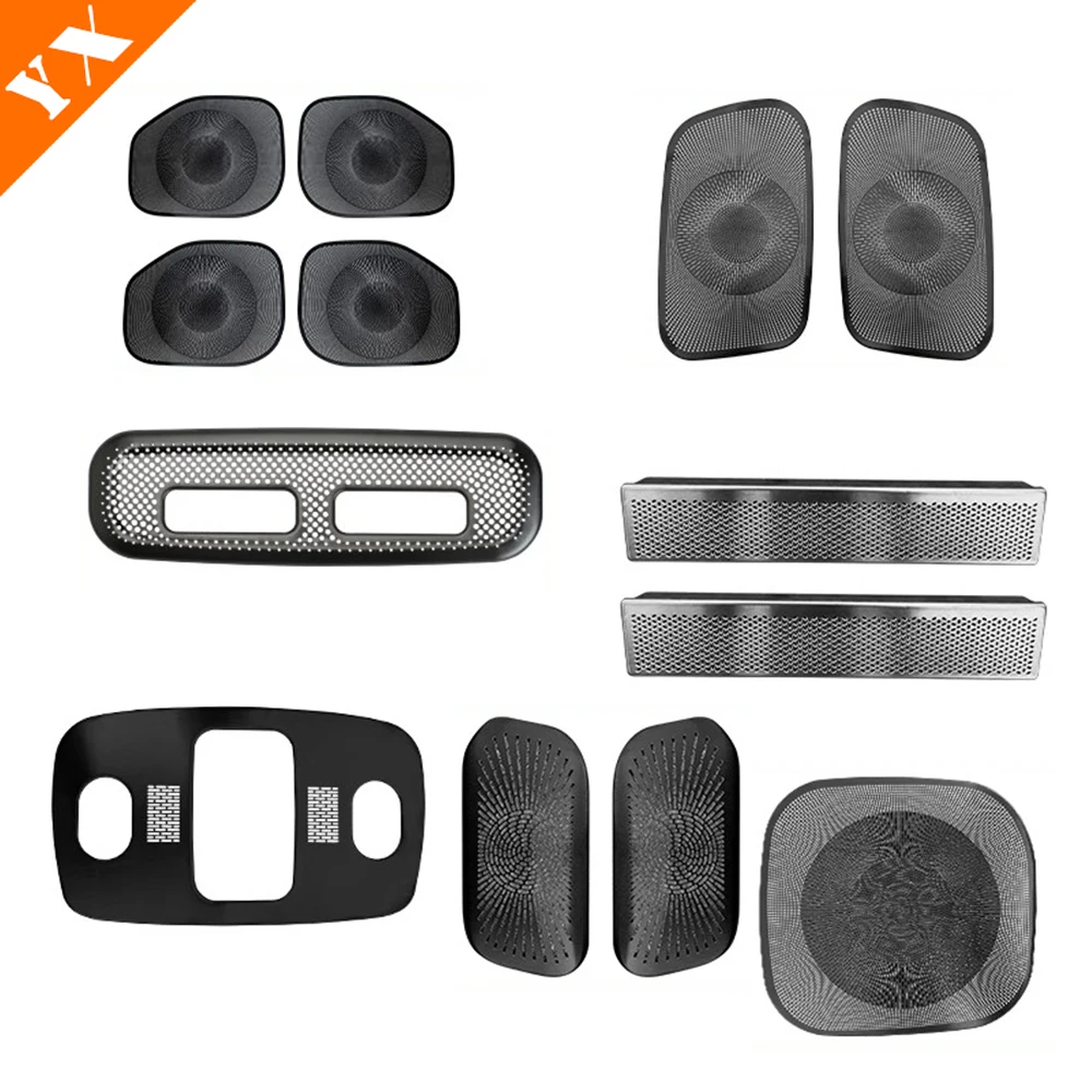 

2024-2026 For Leapmotor C10 Accessories Stainless Black Car Door Horn Cover,Instrument Outlet Horn Cover, Rear Outlet Horn Cover