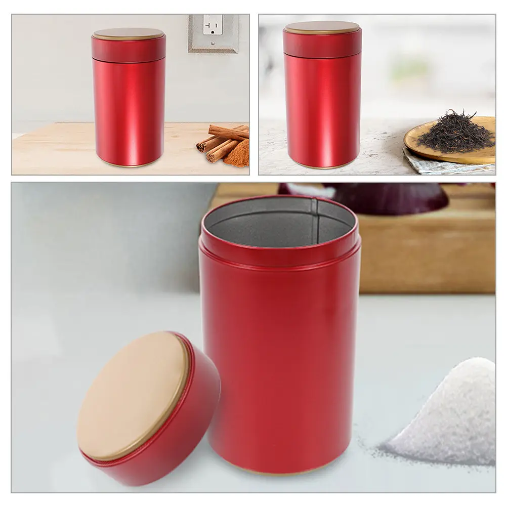 

Набор из 6 герметичных жестяных контейнеров для хранения чая, конфет, кофе, сахара, для кухни и офиса, с крышками