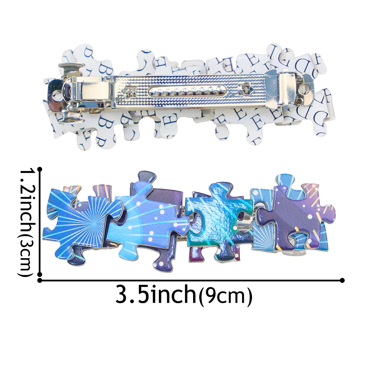 Fashion Women Puzzle Hair Clip Square Shape Barrettes Metal Hair Clips Hairpins For Women Lady Headwear Hair Accessories