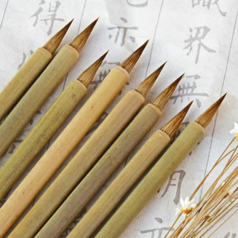 Mixed Hair Small Regular Script Writing Brush Chinese Calligraphy Brush Pen Chinese Painting Brush Landscape Painting Supplies