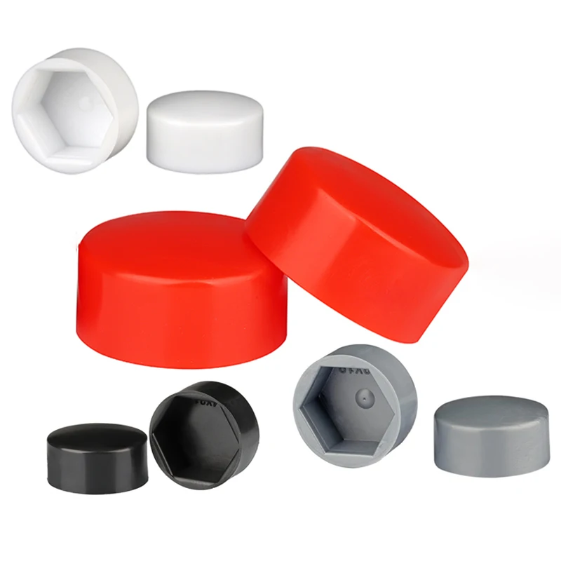 5-20pc External Hexagonal Screw Decorative Cap M4 M5 M6 M8 M10 M12 M14 M16 M18 M20 M24 M27 M30 Plastic Protective Cap PE Nut Cap