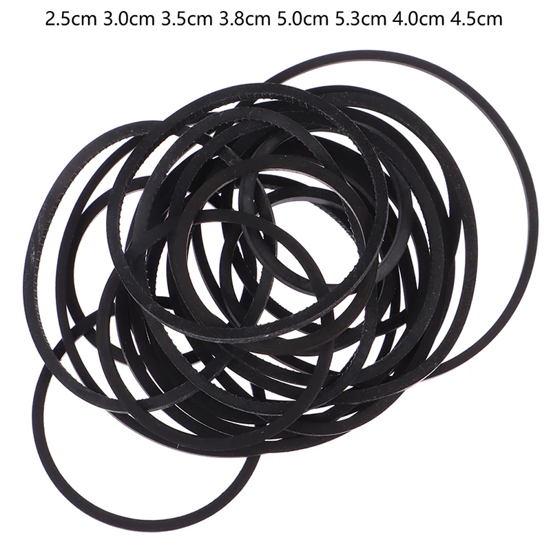 [J] 20Pcs/set Mix Cassette Tape Replacement Rubber CD DVD Cassette Tape Recorder Turntable Strap Belt For CD-ROM Video Machines