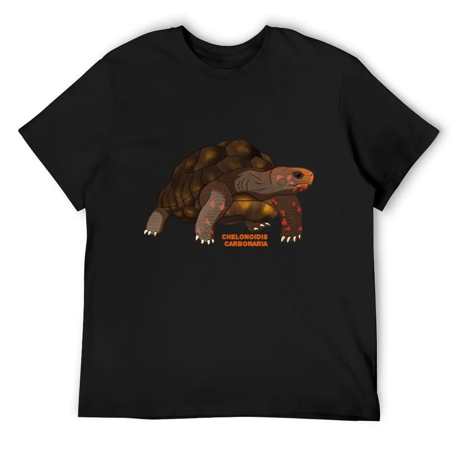 Yellow-footed tortoise - Chelonoidis carbonaria T-Shirt heavyweights customizeds men t shirts high quality