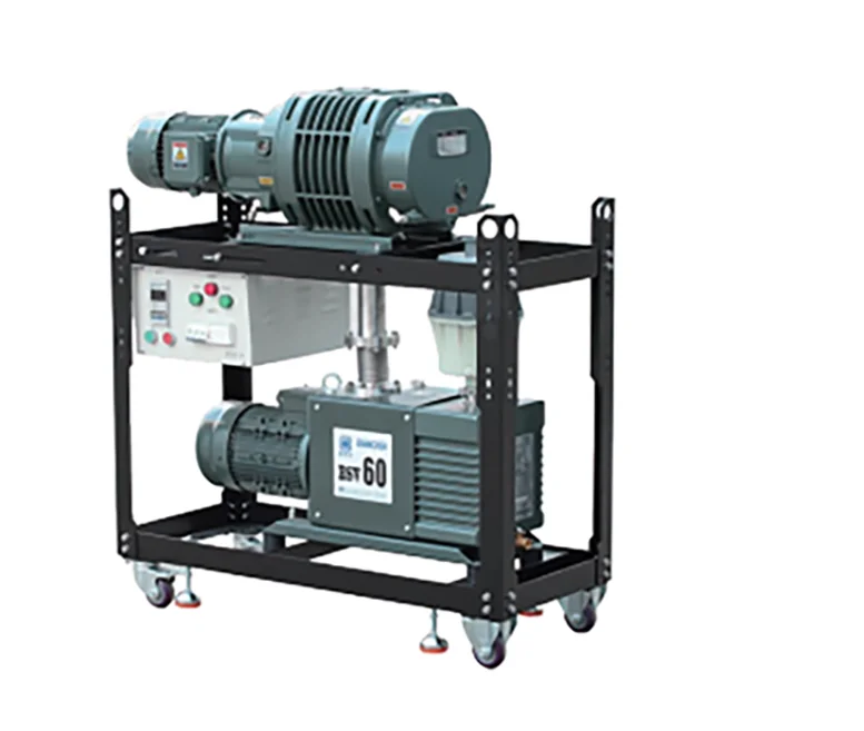 Unité de pompe à vide à racines à vis sèches, pompe à vide élevée