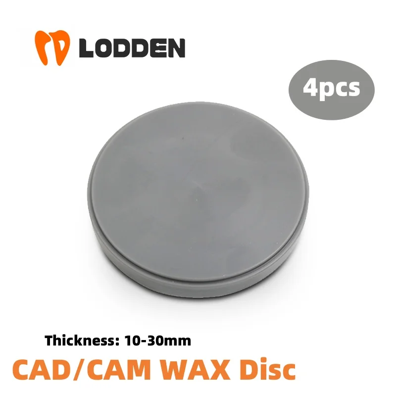 4pcs LODDEN WAX Dics Dental Laboratory 98mm Grey for CAD CAM Carving Dental Material10-30mm dental odontología