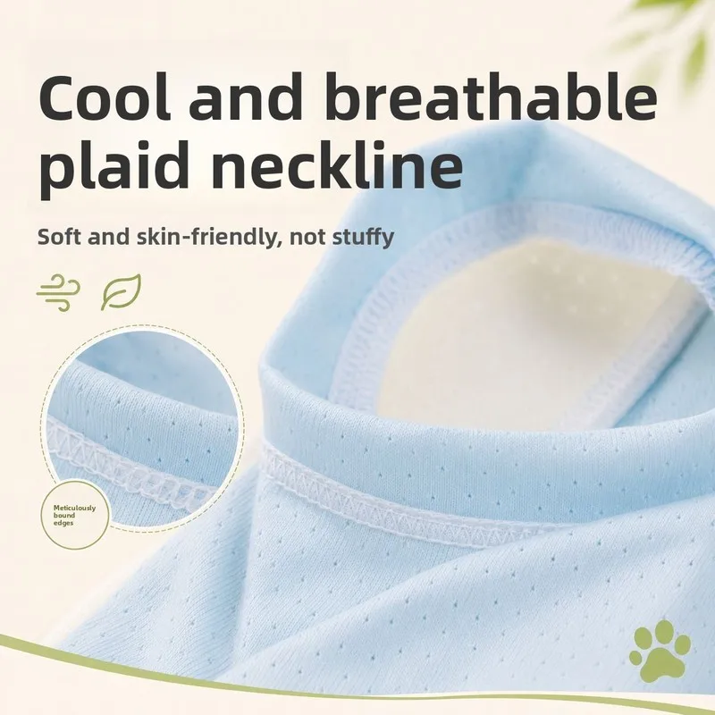 Summer Pet Cooling Vest for Cats Dogs Ice Silk Thin Breathable Anti - UV Shirt Breathable Pet Apparel