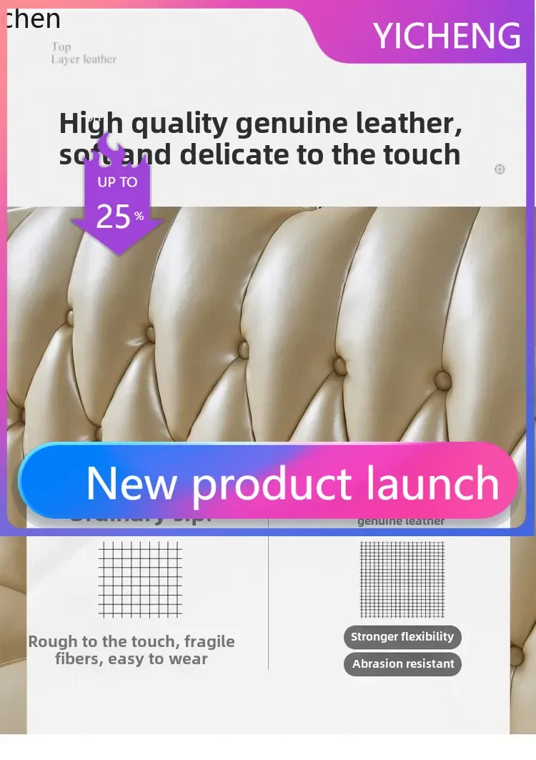 

SF10. Leather four-person sofa straight row multi-person full solid wood carving flower living room furniture