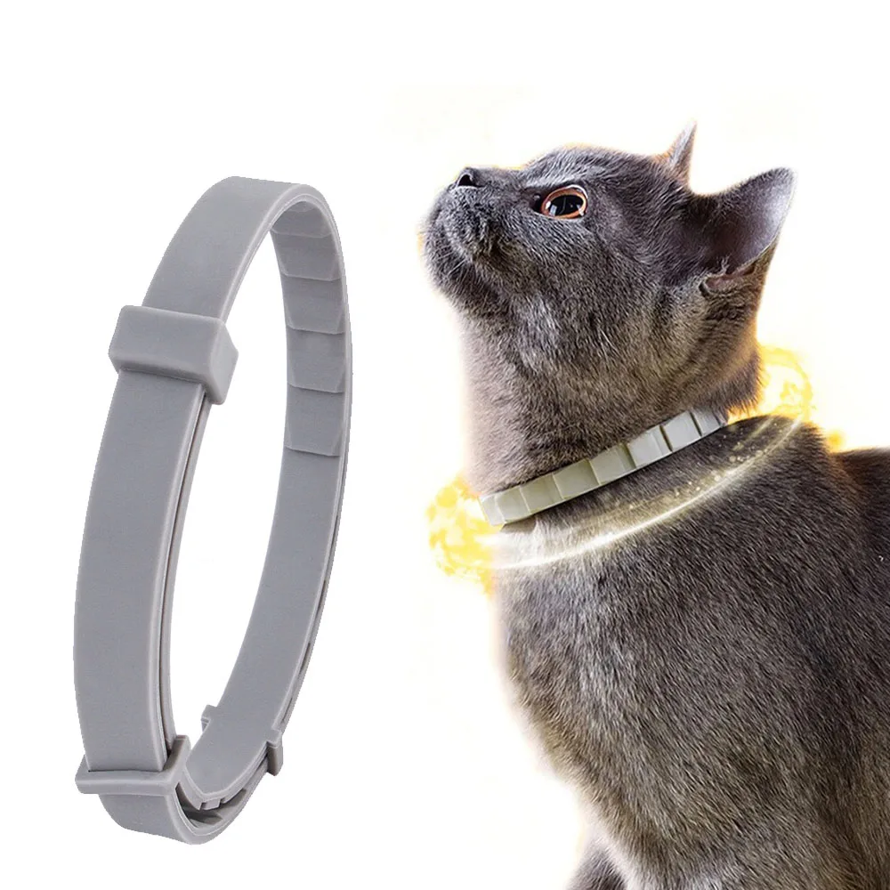 Collares de goma impermeables para perros, cachorros y gatos, collar retráctil de 70/38cm, collar ajustable para perros grandes, suministros para mascotas