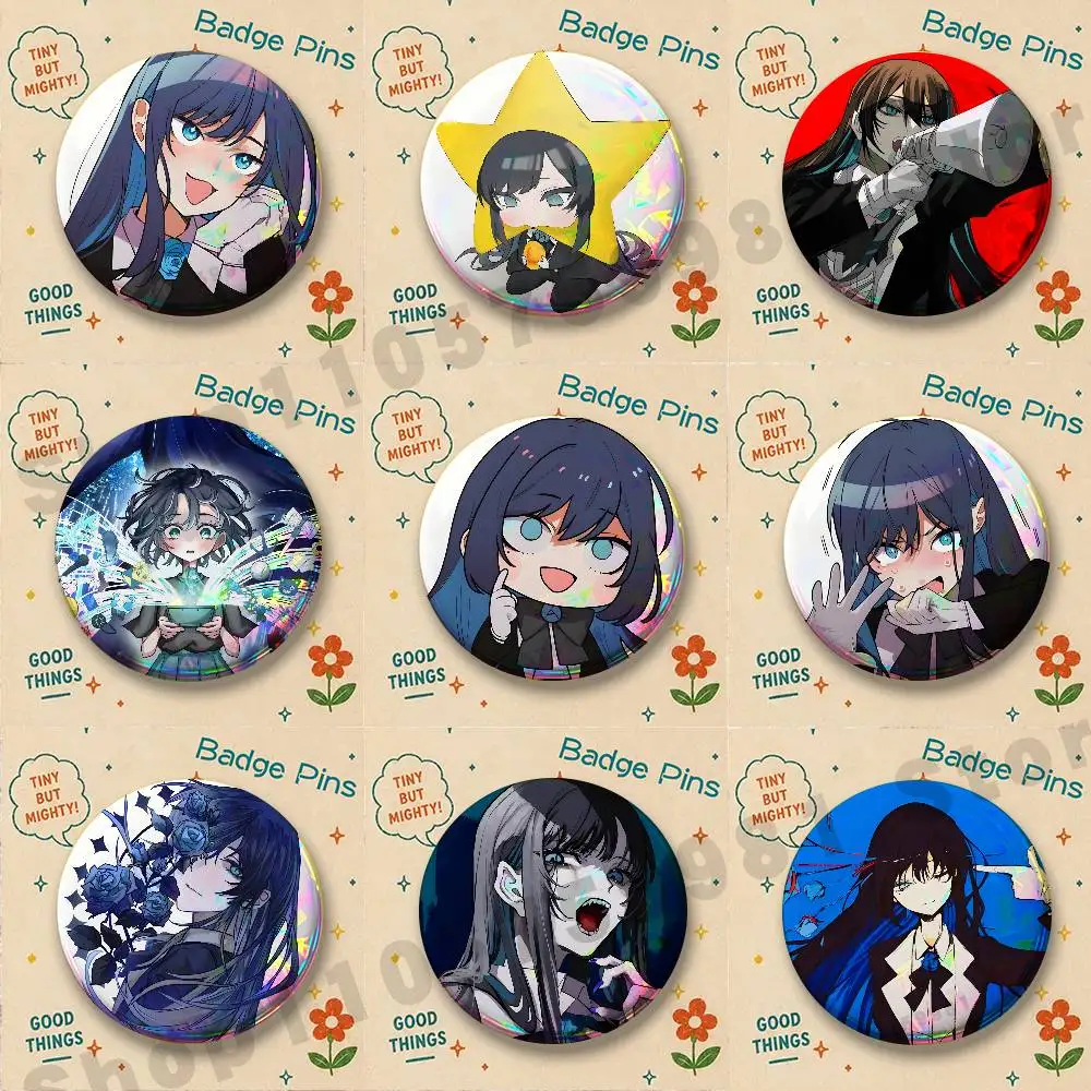 Virtual Singer Ado Badges Pins Button Custom Anime Role Old-school Brooches Cartoon Collar Gifts