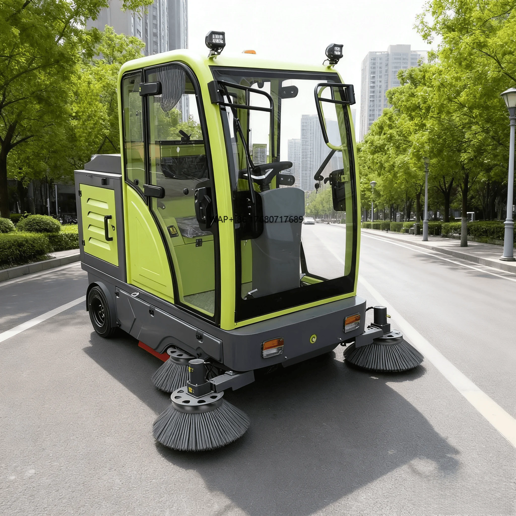 

Autonomous CTO S200 Full-Closed Electric Street Sweeper Ride-On Road Cleaning Machine With Brush Floor Sweeper