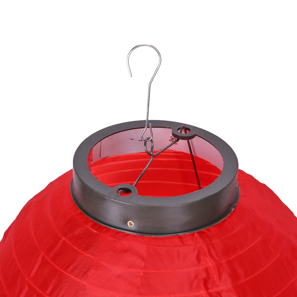 10 inch Chinese/Japanese Long Shaped Cloth DIY Red Restaurant Lantern Lantern Lamp for Home Party Hanging Lampion Decoration