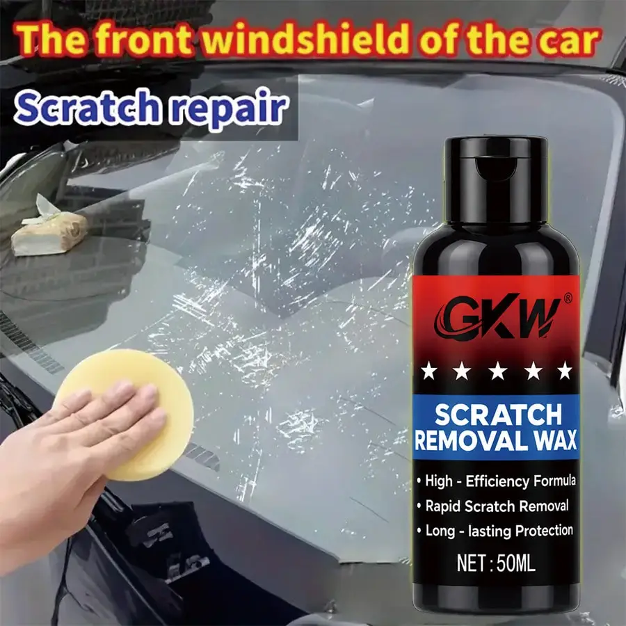 GKW Glass Scratch Repair Paste, fast fix for car windshields, phones, glasses & ABS surfaces, long-lasting protection