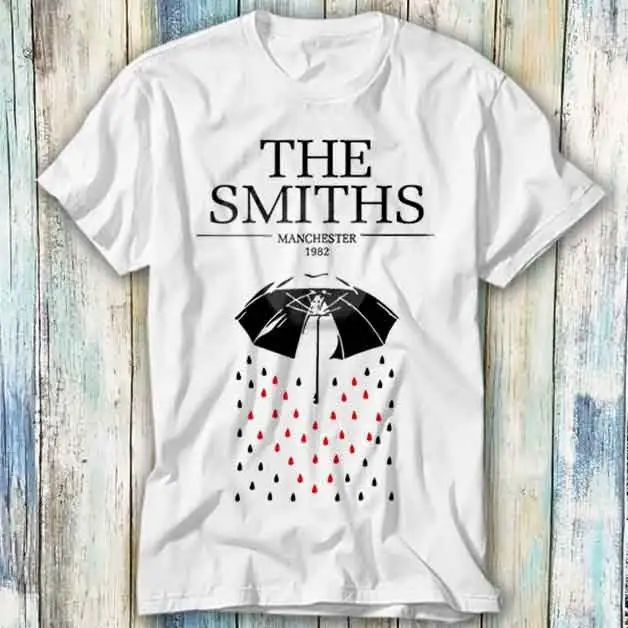 The Smiths Manchester 1982 Concert Poster T Shirt Vintage Retro Cool Gift Mens Womens Unisex Cartoon Anime Top Tee
