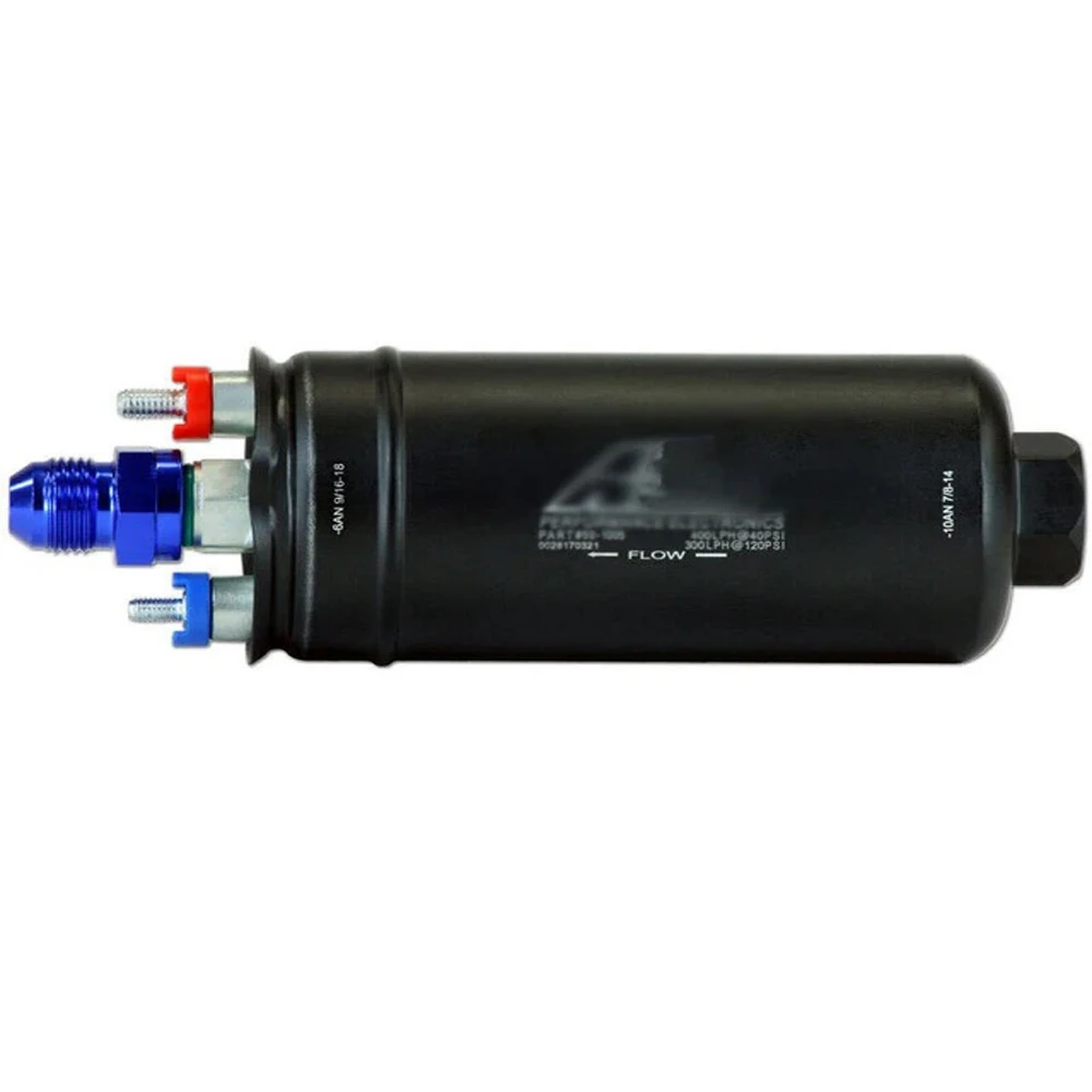 Kit de bomba de combustible en línea de alta presión, 50-1005 400LPH, E85, Compatible con Bosch 0580254044 + 60MM, soporte de filtro de combustible + pegatina AEM
