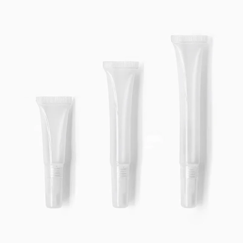 BEAUTY MISSION 5ml 10ml 15ml x 50 Empty Transparent Squeeze Lip gloss Tubes Empty Lipgloss Hose Bottle Makeup Packing Containers