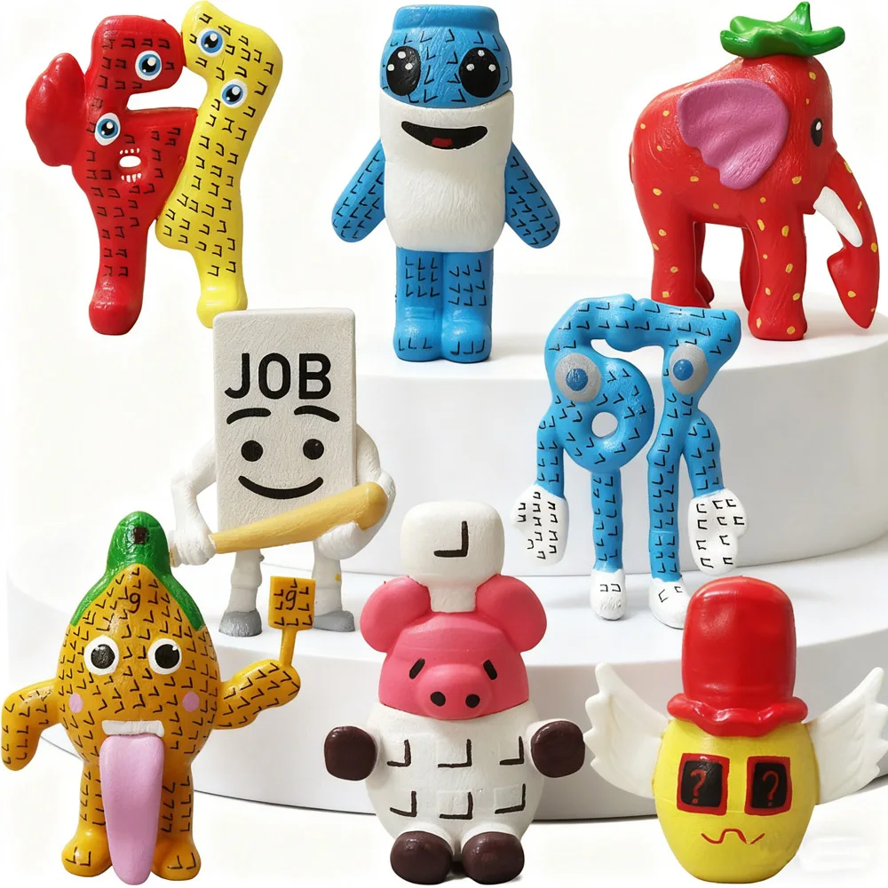 

Italian Brainrot Meme Figures Toys Unique Funny Cartoon Weirdo Dolls Set, Colorful Desk Toys & Home Decor - Creative Figurines