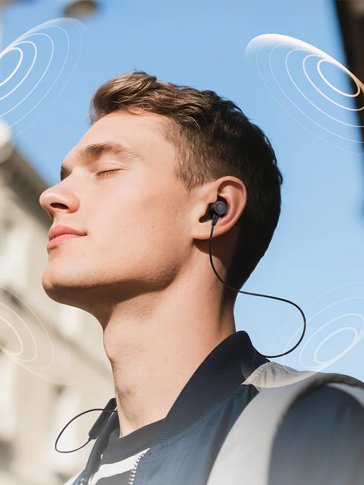 Bezprzewodowe słuchawki SoundPEATS Q40 HD Sport Bluetooth 5.4, LDAC Hi-Res Audio, 11mm przetwornik dwumagnetyczny, IP67, szybkie ładowanie — zdjęcie produktu 7