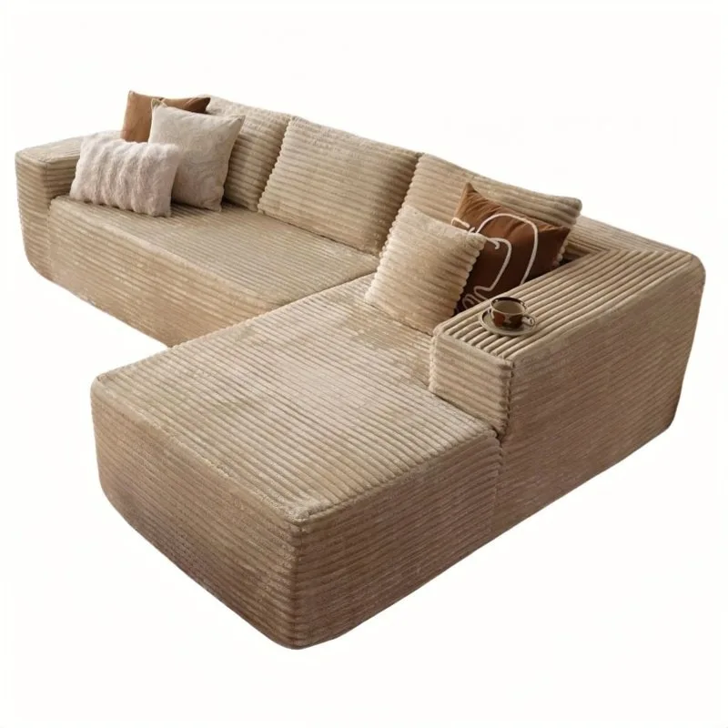 

Vacuum compression lazy sofa, tofu block reclining sofa combination, living room meeting guests