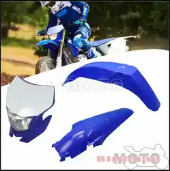 Plastic Enduro Dirt Bike Head Light Lamp Front & Rear Motorcycle Fender Mud Guard For Yamaha WRF250/400/426/450 YZ TTR WR XT MX