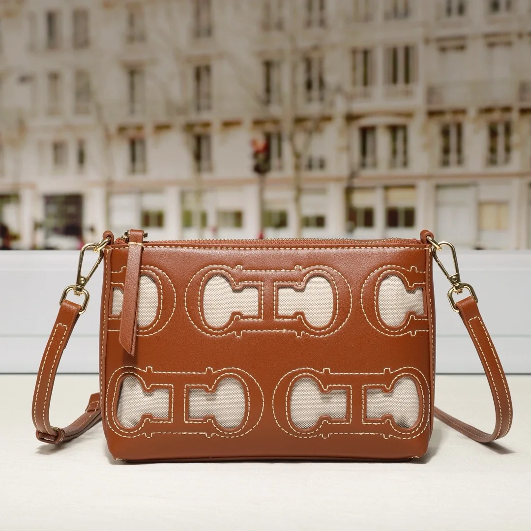 Carolina Herrera Fashion Classic Bolso nuevo de hombro para mujer Diseño recortado para desplazamientos diarios con bolso cruzado para mujer