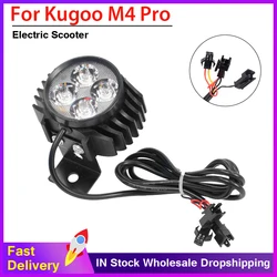 Electric Scooter Front Light For KUGOO M4 PRO Headlight Part Accessories Replacement With Horn 12-80V Big Lights