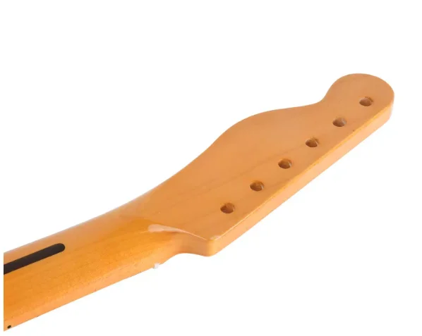 [bright Yellow] 22-fret Electric Guitar Neck Canadian Maple Fingerboard Back Center Line