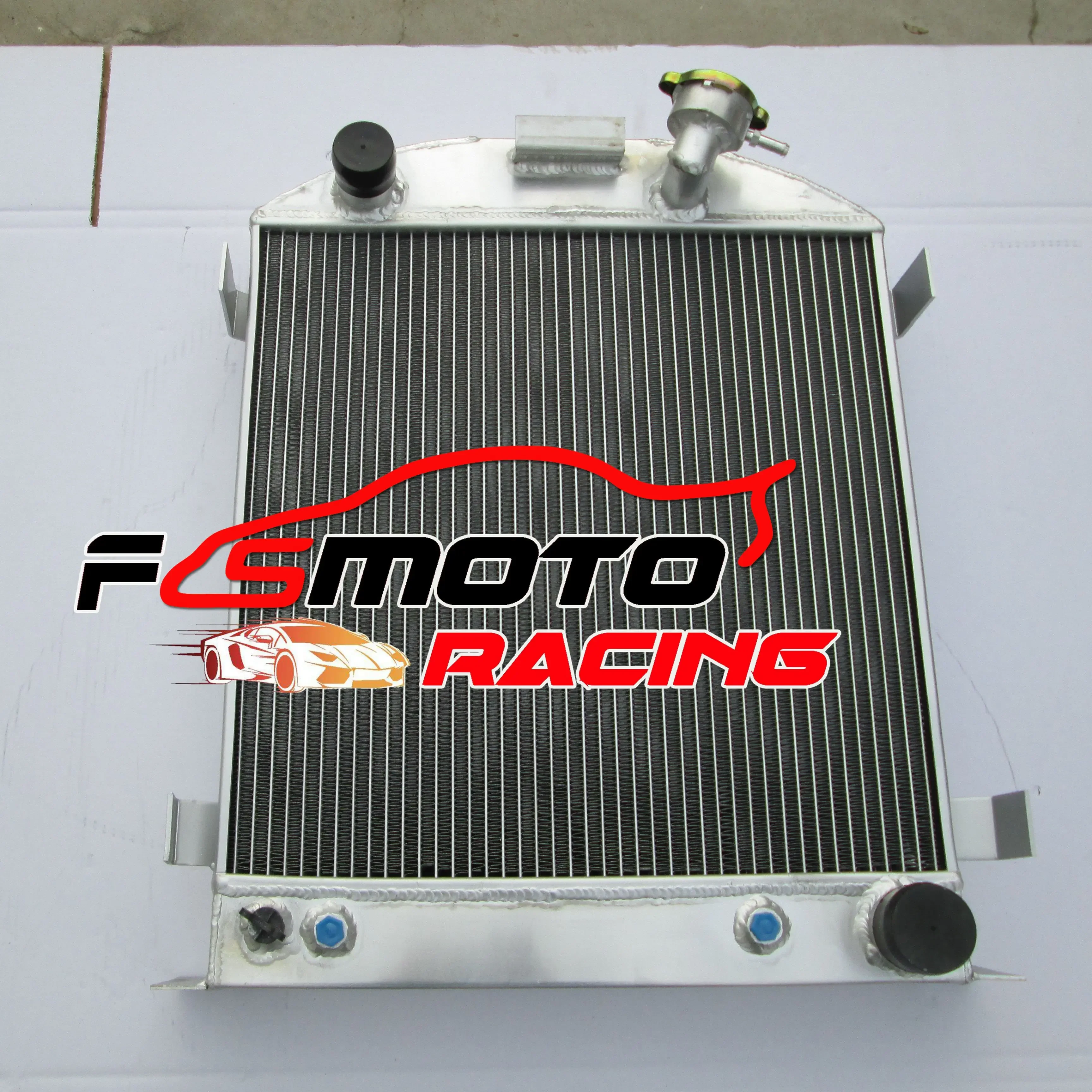 Disipador de calor de refrigeración por agua, radiador Intercooler de aluminio de 3 filas para motor FORD 1932 Hi-Boy Chevy Hotrod