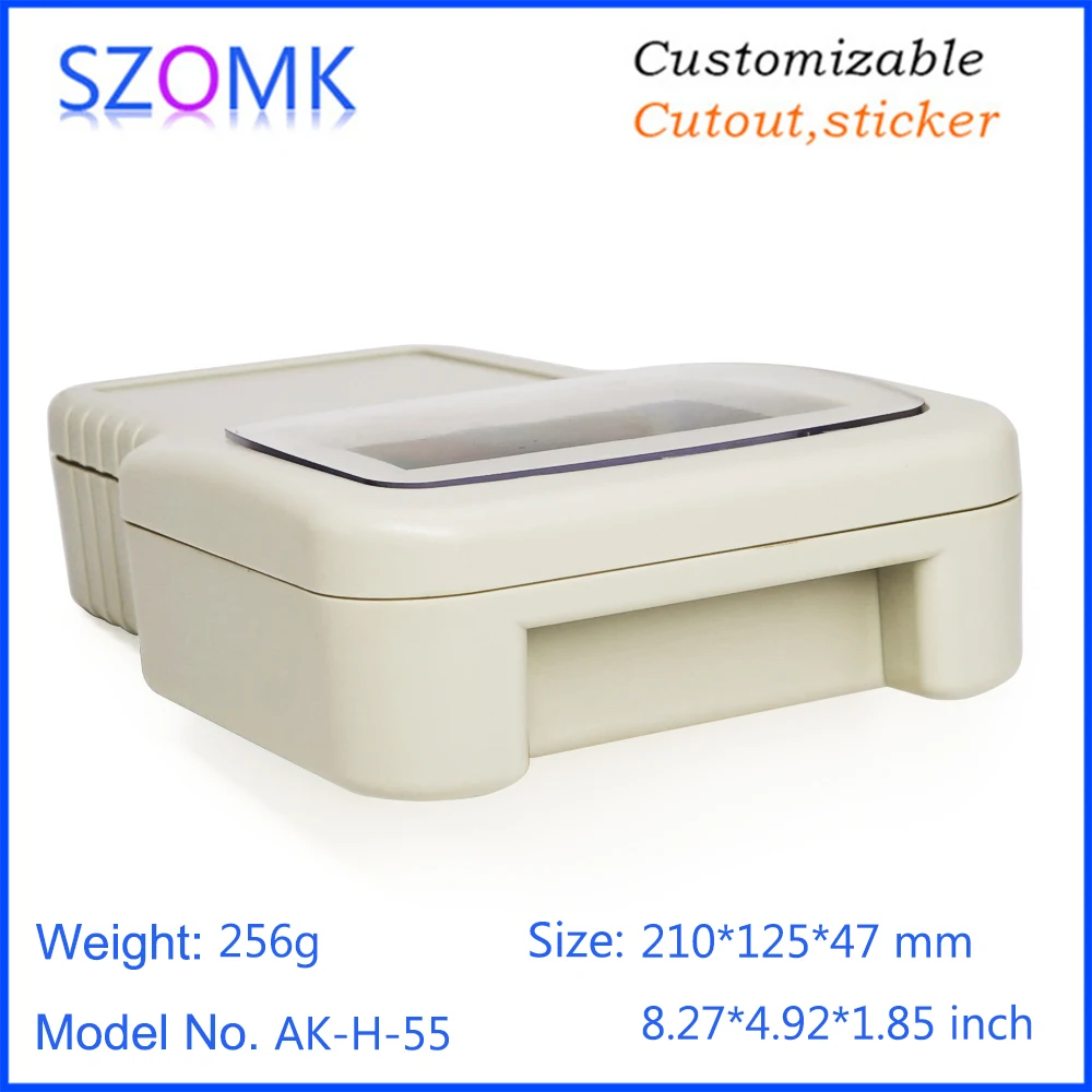 1Piece 210*125*47mm high quality abs plastic box for electronics project lcd screen plastic enclosure for electronics
