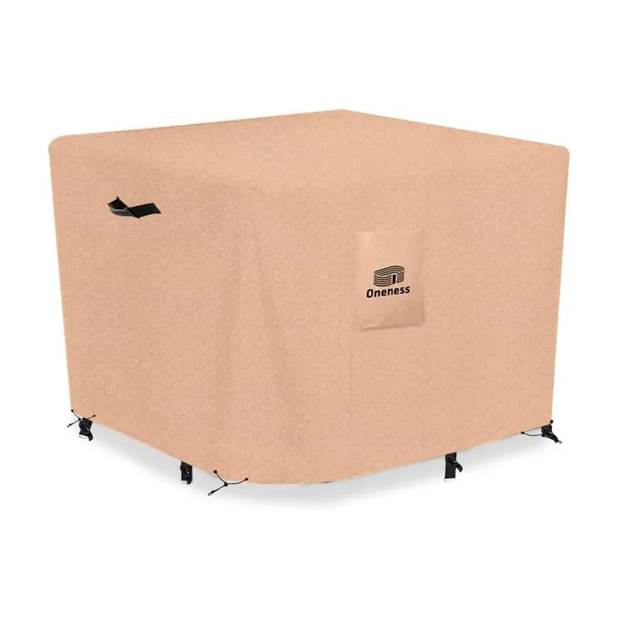 

Чехлы для комплектов садовой мебели, прочные, устойчивые к разрывам, водонепроницаемые, устойчивые к УФ-излучению, чехлы для квадратных столов и стульев для улицы, 63 W x