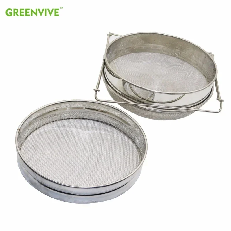 2 Set Beekeeping Double Layer Honey Filter Settling Tank Colanders Impurity Filter Honey Strainer Honey Extractor Kitchen Tools